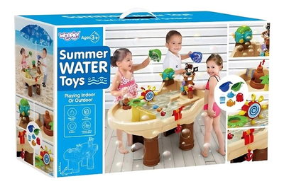 Stolik wodny Woopie 2 w 1 Piaskownica statek piracki XL z maszyna do robienia baniek mydlanych 55754 (5906280655754)