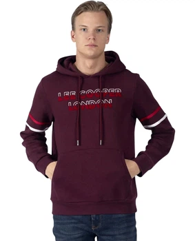 Худи мужское Lee Cooper Athel 241LCM241004.4201 L бордовое (8682272500291)