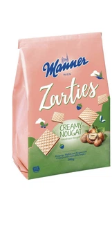 Вафлі Manner Zarties Віденьскі з горіховим кремом 200 г