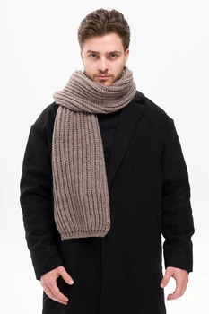 Чоловічий Теплий В'язаний Шарф Without Carry Brown 553218012