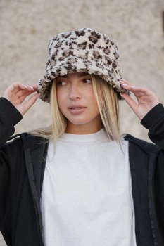 Жіноча Утеплена Панамка Without Kalush Leopard 553217766