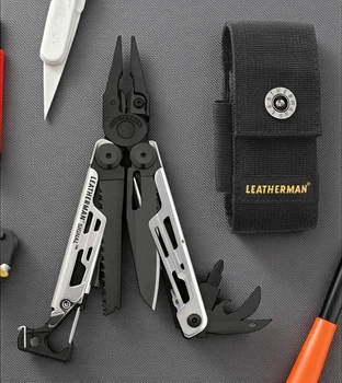 Мультиінструмент LEATHERMAN SIGNAL Black & Silver картонна коробка