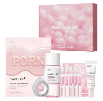 Набор косметики Medicube PDRN Pink Glow Kit Toner Serum Cream Mask