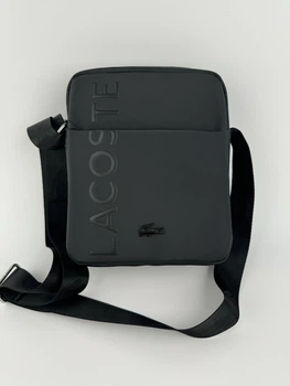 Месенджер Lacoste через плече крос-боді чорний 0955