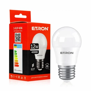 Светодиодная лампа 1-ELP-836 12W 4000K E27 G45 TM ETRON