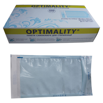 Пакети для стерилізацї (самоклеючі) Optimality 140*250 мм