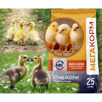 Комбикорм Старт для цыплят, утят и гусят МегаКорм, 10 кг