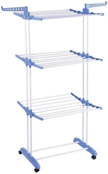 Складная сушилка для белья до 50 кг Garment rack with wheels 173.5х70х60 см