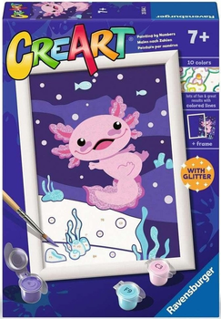 Malowanie po numerach Ravensburger CreArt Wild Animals Aksolotl (4005556255542)