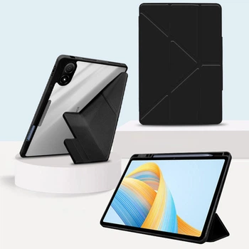 Чехол Clear Acrylic Xiaomi Redmi Pad 2 Pro 12.1" (2025) Y-type с магнитной застежкой Черный