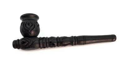 Курительная трубка деревянная резная, 13 см 1057A