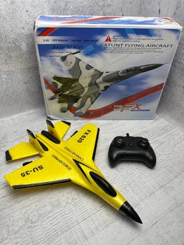 Радиоуправляемый самолет-истребитель СУ-35 (SU-35) FX 620 - Желтый. Легкость управления и надежность для эффектных полетов!