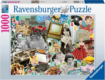 Puzzle Ravensburger Lata 50-te 1000 elementów 12000618 (4005555006183)