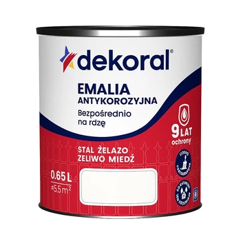 Антикорозійна емаль Dekoral чорний матовий RAL 9005, 0.65л