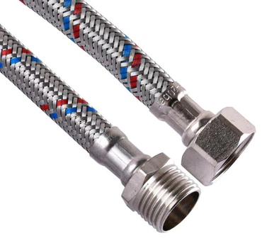 Шланг нержавіюча сталь ECO FIX 1/2″х1/2″ ЗВ 0,5 м EPDM