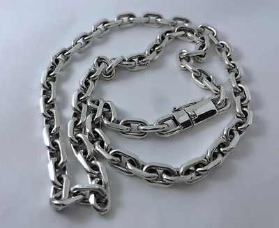 Серебряная мужская цепь "Якорь" с замком коробка 100грамм 60
