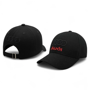 Кепка Audі Black Design автомобильная Черная S (54-56 см) (A862290S)