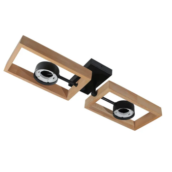 Люстра стельова KARPATY 2xGX53, max. 12W, метал/дерево, чорний LIGHT SET