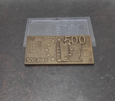 Форма пластиковая E-0029 Шоколад "500 евро"