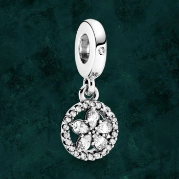 Серебряная бусина шарм "Блестящая снежинка" Pandora (Пандора) 799222c01