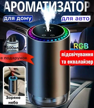 Автомобильный ароматизатор с эффектом звездного неба автоматический многоразовый освежитель в машину