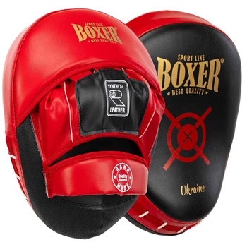 Лапа изогнутая (2шт) Boxer Элит Heroe 2013-01 размер 23х19х4,5см Black-Red