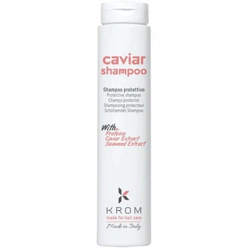 Шампунь Krom защитный с протеинами, экстрактами икры и морских водорослей Caviar Shampoo 250 мл