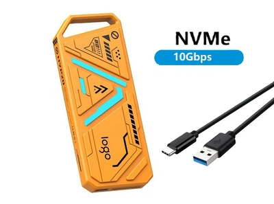 Внешний карман Deepfox M20 RGB для NVMe (PCIe) M2 SSD USB 3.2 Gen 2 Type-C