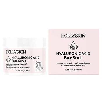 Скраб для обличчя з гіалуроновою кислотою HOLLYSKIN Hyaluronic Acid Face Scrub 100мл