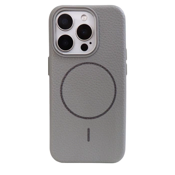 Чохол Grain Silicone MagSafe для iPhone 13 Pro сірий захисний аксесуар із магнітною зарядкою