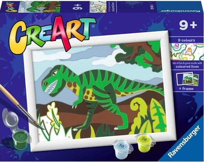 Картина за номерами Ravensburger CreArt Динозавр (4005556235612)