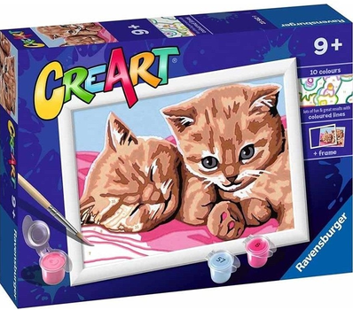 Картина за номерами Ravensburger CreArt Руді кошенята (4005556235629)