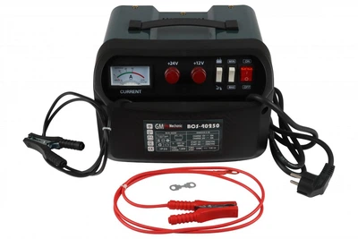 Пристрій пуско-зарядний GUT MECHANIC 12/24V 15-40A 250A 4.5/9.0KW MIN 100AH BCS40250