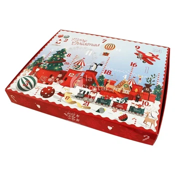 Коробка для Адвент-календаря Merry Christmas 31х25х4см