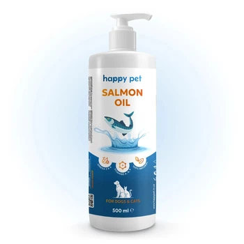 Лососева олія Happy Pet для собак і кішок 500 мл