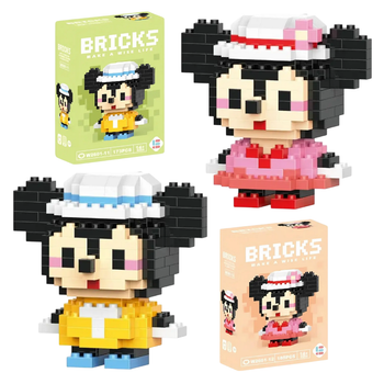 Конструктор BRICKS Мікі Маус + Мінні Маус Набір 2 шт
