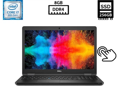 Ноутбук Dell Latitude 5590 15.6" IPS Touch 1920x1080 Core i7-8650U 1.90GHz 8GB DDR4 SSD 256GB Intel UHD Graphics 620 Камера (D5590R8S256A3Tch) Б/В