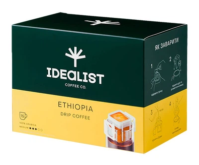 Дріп-кави Idealist Coffee Co Ефіопія 15 шт