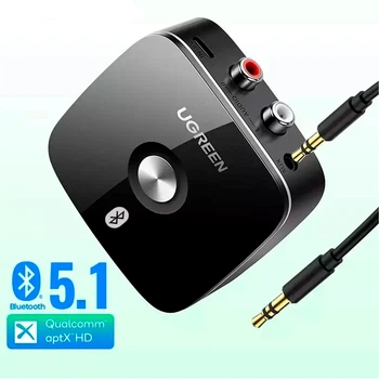 Адаптер Bluetooth UGREEN CM106 Bluetooth 5.1 aptX HD приймач AUX 2RCA та 3.5mm