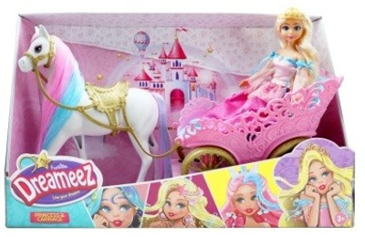 Lalka Dreameez Księżniczka z koniem i powozem 81011F (0884978810119)