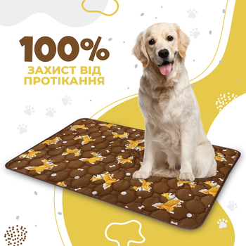 Многоразовая пеленка для собак Pelushka Corgi Play, 40х60 см
