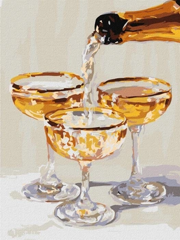Картина по номерам Мгновение для троих с красками металлик ©art_selena_ua 30x40 KHO5746 Идейка