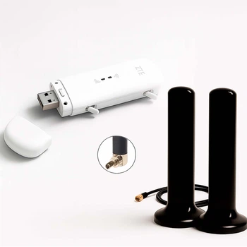 Мобильный 4G USB Wi-Fi модем/роутер ZTE MF79U + 2 автомобильные магнитные плоские антенны по 16 dB