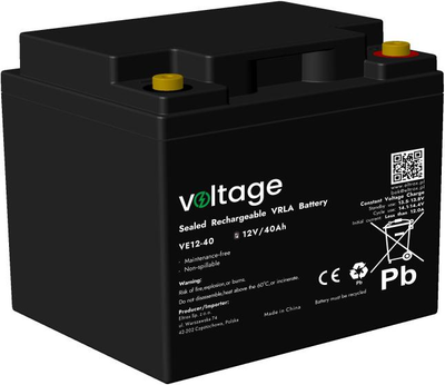 Akumulator AGM Voltage 12V 40Ah (VE12-40)