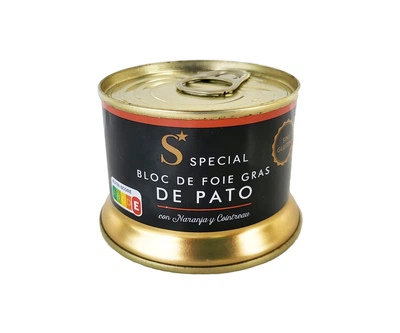 Блок утиного фуа-гра с апельсином и Куантро ТМ «Special De Aldi», 130г.
