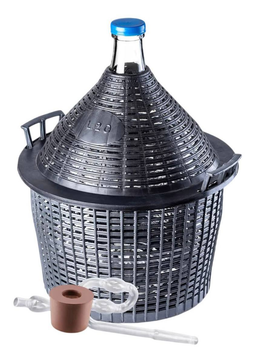 Zestaw winiarski Kadax Balon 15 l + Korek nr. 3 + Plastikowa rurka (5903699487129)