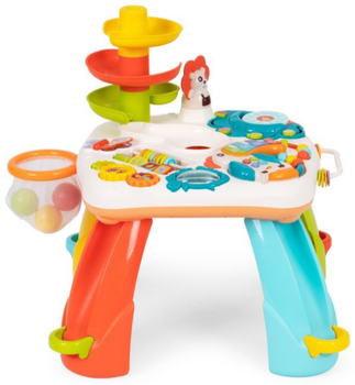 Розвиваючий столик дитячий Huanger HE0518 by Multistore EcoToys з доріжкою для кульок (5903769977680)