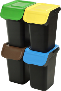 Набір контейнерів для сміття Kadax 25 л 4 шт (5903699492833)