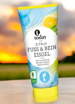Охолоджувальний гель для ніг та стоп Today Zitrus Fuß & Bein Eisgel 100 мл
