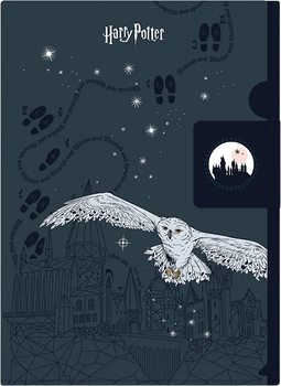 Папка-уголок с клапаном Kite Harry Potter А4 Матовая Серая (HP25-248-2)